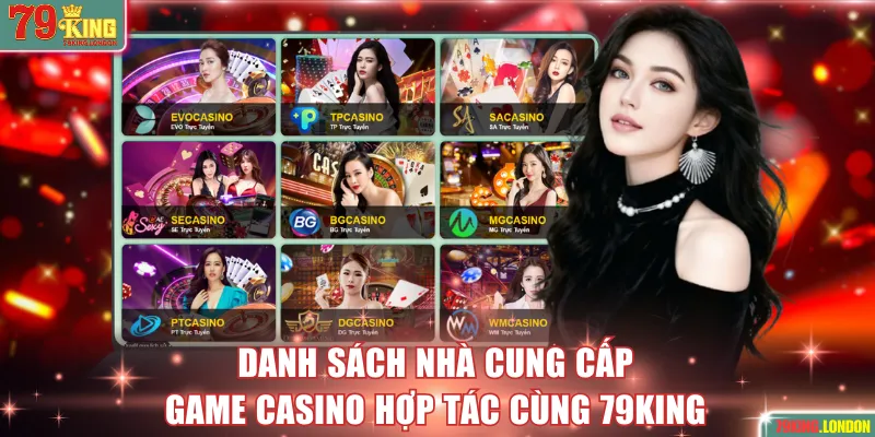 Danh sách nhà cung cấp game casino uy tín hợp tác cùng nền tảng 